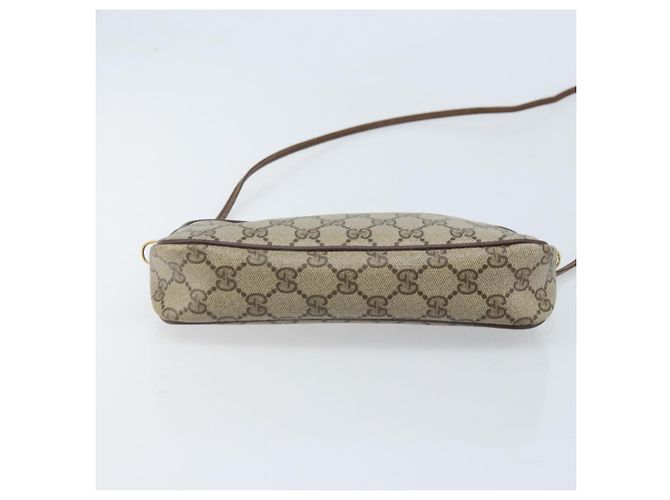 Gucci Borsa a Spalla GG Supreme PVC Beige Oro 97 02 068 Auth ka3083 D'oro - vista 9