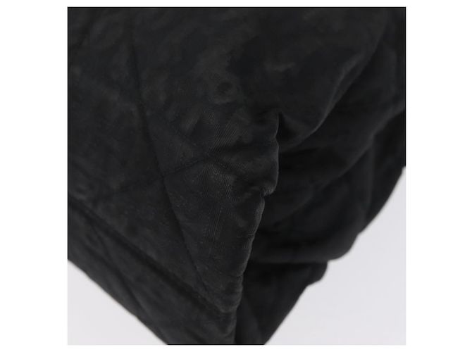 Borsa a mano Christian Dior in nylon nero e argento Auth bs33989 - vista 11