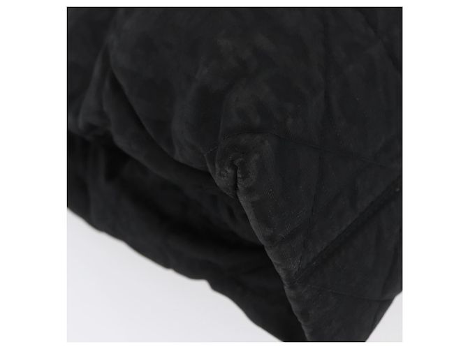 Borsa a mano Christian Dior in nylon nero e argento Auth bs33989 - vista 12
