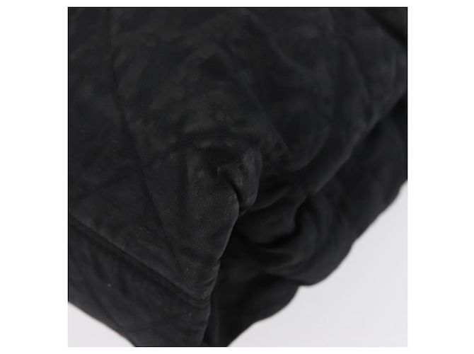 Borsa a mano Christian Dior in nylon nero e argento Auth bs33989 - vista 13