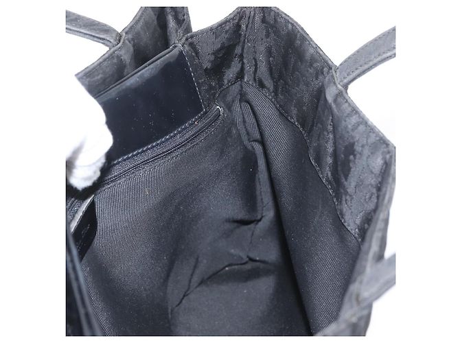 Borsa a mano Christian Dior in nylon nero e argento Auth bs33989 - vista 17