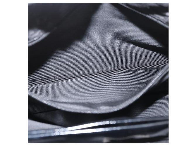 Borsa a mano Christian Dior in nylon nero e argento Auth bs33989 - vista 23
