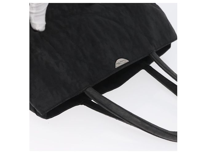 Borsa a mano Christian Dior in nylon nero e argento Auth bs33989 - vista 6