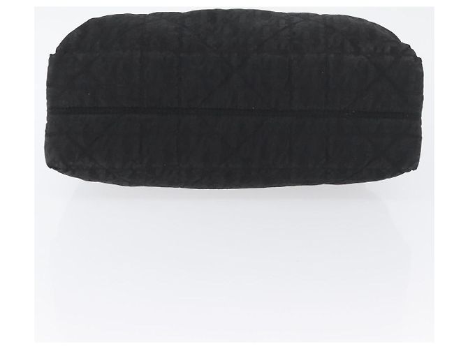 Borsa a mano Christian Dior in nylon nero e argento Auth bs33989 - vista 9