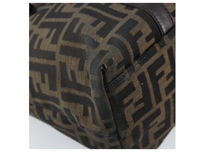 FENDI Zucca Canvas Tote Bag Schwarz Braun Auth bs34003 - Ansicht 15
