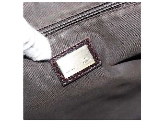 FENDI Zucca Canvas Tote Bag Schwarz Braun Auth bs34003 - Ansicht 20