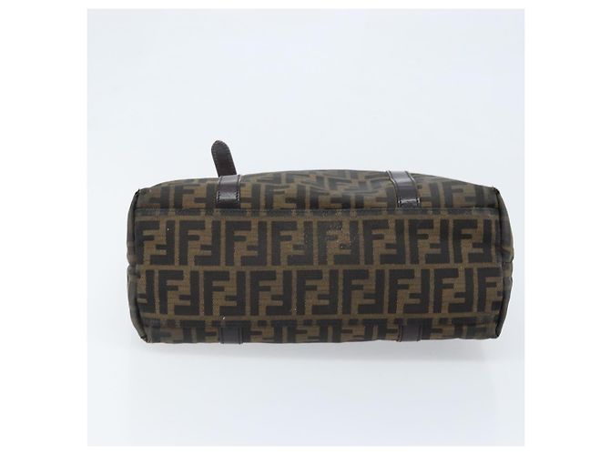 FENDI Zucca Canvas Tote Bag Schwarz Braun Auth bs34003 - Ansicht 5