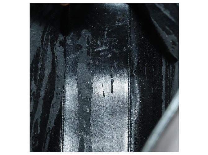 Sac à bandoulière Gucci Sherry Line en cuir suédé 2 pièces Noir Marine Rouge Auth 172315 Bleu Marine - vue 10