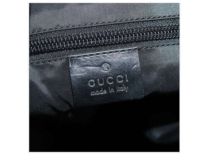 Zaino GUCCI in nylon nero argento 019 0585 Auth bs33437 - vista 22