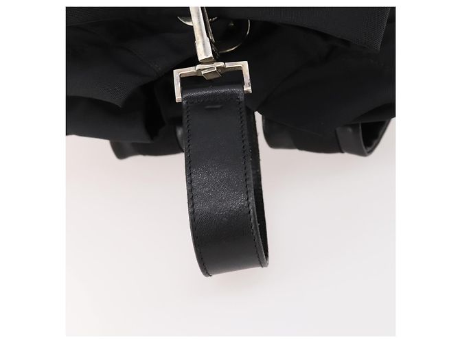 Zaino GUCCI in nylon nero argento 019 0585 Auth bs33437 - vista 7