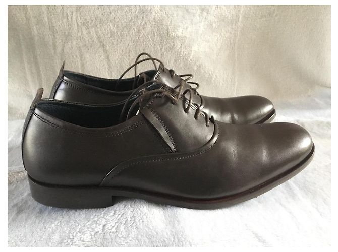 Scarpe Derby Rochas in pelle marrone - vista 3