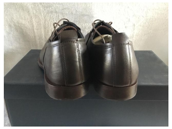 Scarpe Derby Rochas in pelle marrone - vista 6