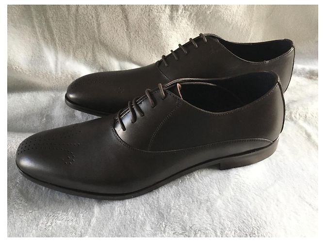 Scarpe Derby Rochas in pelle marrone - vista 4