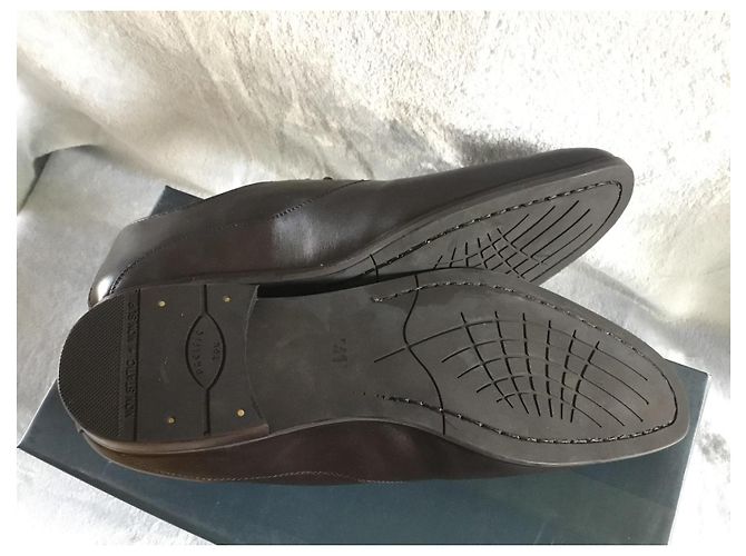 Scarpe Derby Rochas in pelle marrone - vista 7