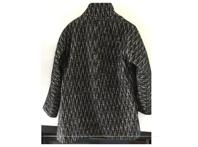 Abrigo negro de lana Gerard Darel - vista 11