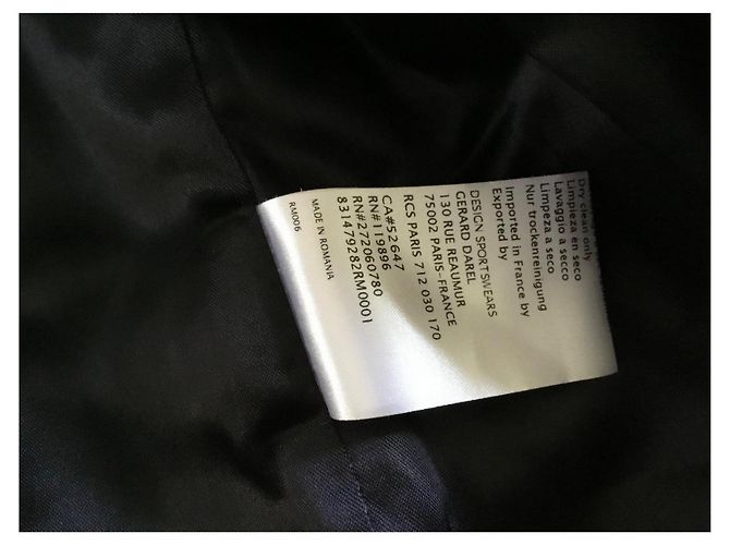 Abrigo negro de lana Gerard Darel - vista 13