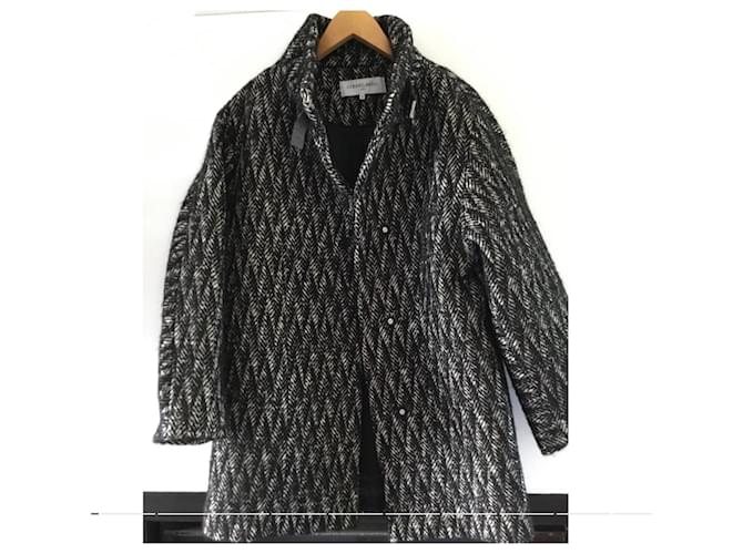 Abrigo negro de lana Gerard Darel - vista 2