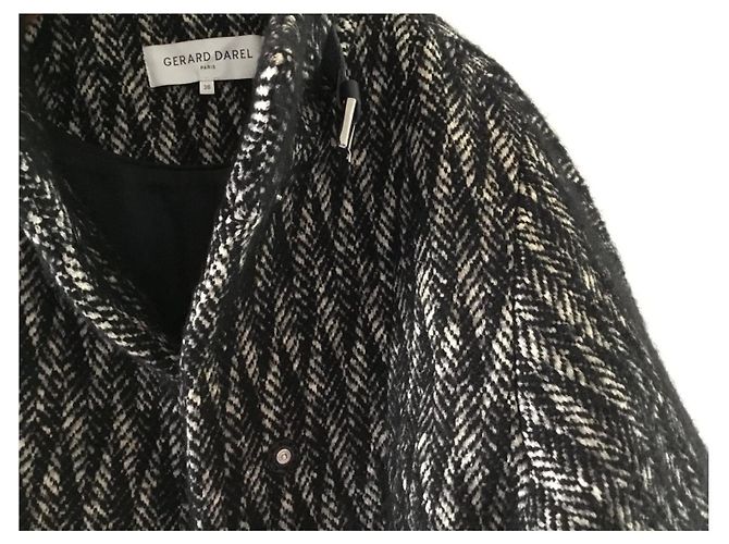 Abrigo negro de lana Gerard Darel - vista 3