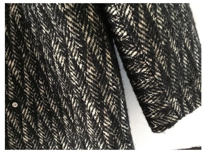 Abrigo negro de lana Gerard Darel - vista 4