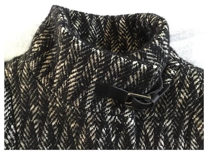 Abrigo negro de lana Gerard Darel - vista 5