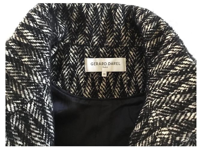 Abrigo negro de lana Gerard Darel - vista 8