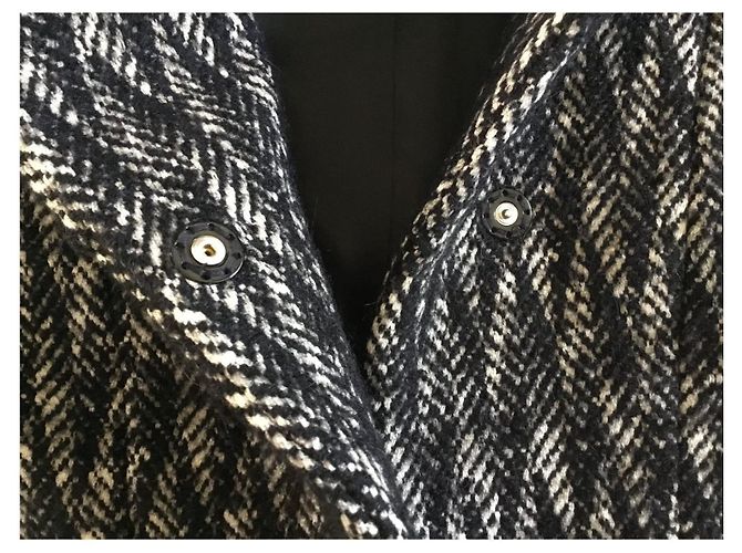 Abrigo negro de lana Gerard Darel - vista 9