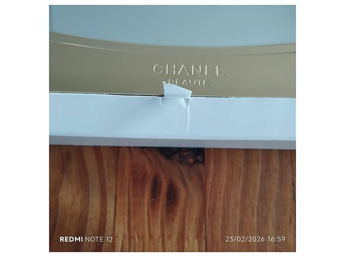 Chanel Espejo de Mesa Doble Cara Dorado - vista 4