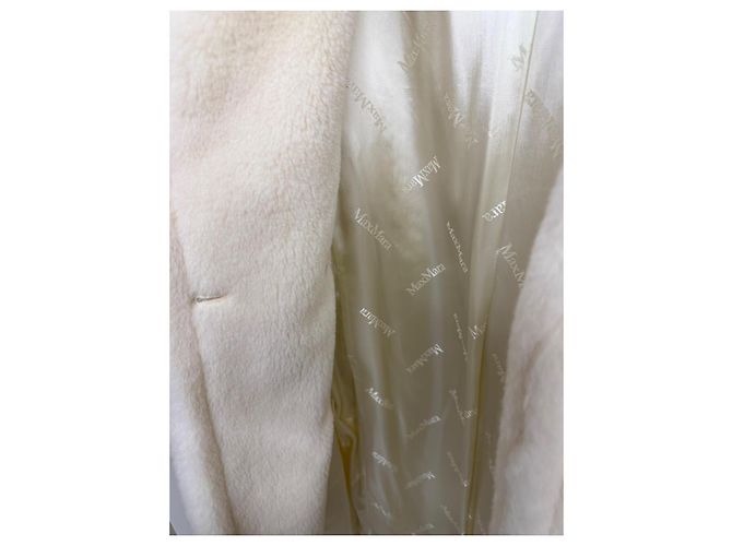 Max Mara Abrigo Icon Teddy Bear en Alpaca y Lana - Blanco - vista 11