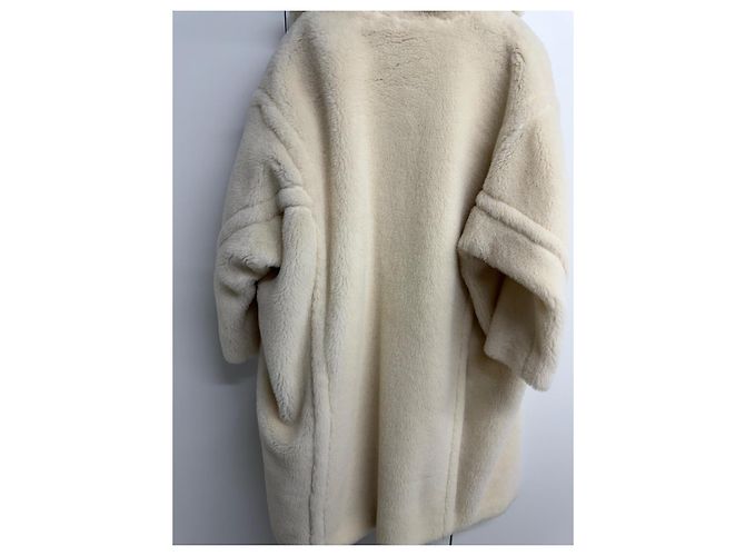 Max Mara Abrigo Icon Teddy Bear en Alpaca y Lana - Blanco - vista 13