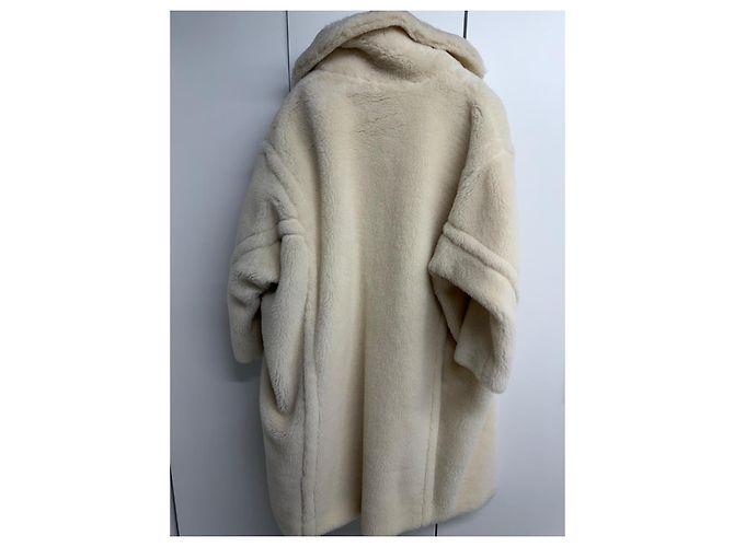 Max Mara Abrigo Icon Teddy Bear en Alpaca y Lana - Blanco - vista 14
