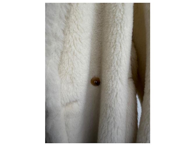 Max Mara Abrigo Icon Teddy Bear en Alpaca y Lana - Blanco - vista 18