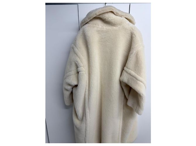 Max Mara Abrigo Icon Teddy Bear en Alpaca y Lana - Blanco - vista 8