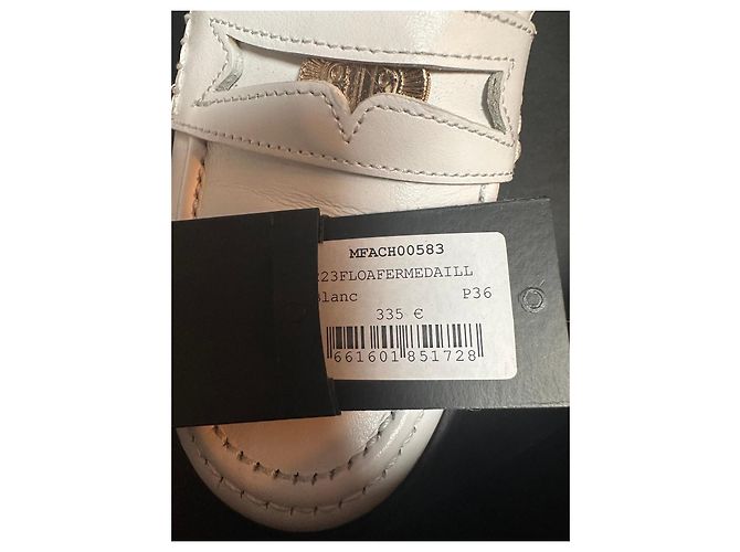 Mocassins Maje em couro branco - vista 6
