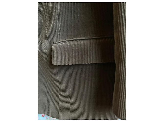 Autre Marque Braune Cordjacke - Ansicht 4