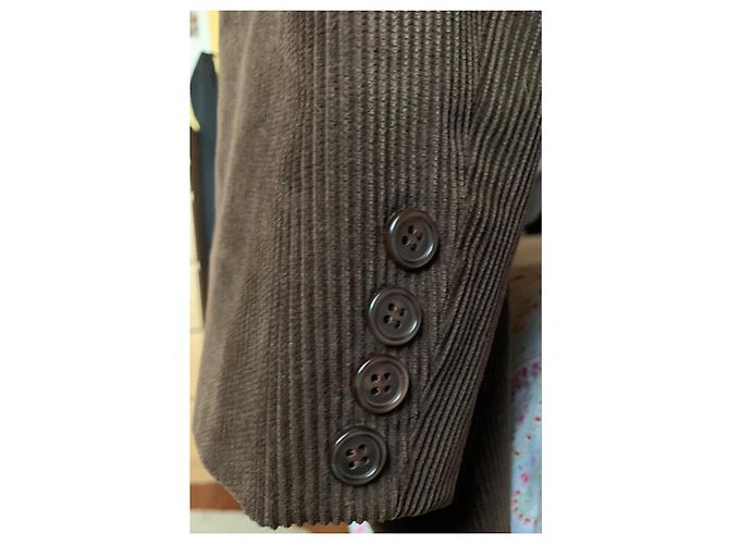 Autre Marque Braune Cordjacke - Ansicht 5