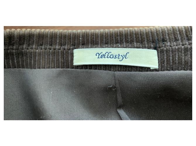 Autre Marque Braune Cordjacke - Ansicht 8