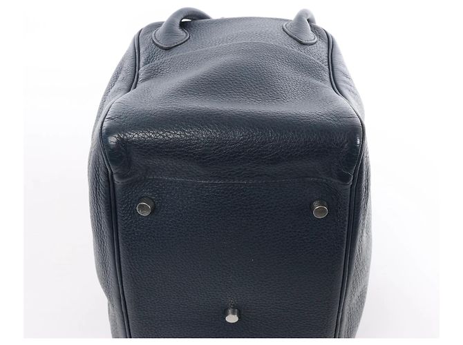 Borsa Hermès Lindy 34 Taurillon Clemence 2Way in blu navy M: 2009 - vista 5