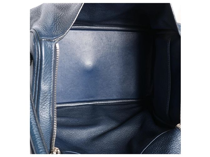 Borsa Hermès Lindy 34 Taurillon Clemence 2Way in blu navy M: 2009 - vista 8