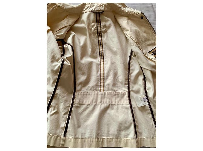 Autre Marque Chaqueta The Bridge en algodón crema Crudo - vista 10