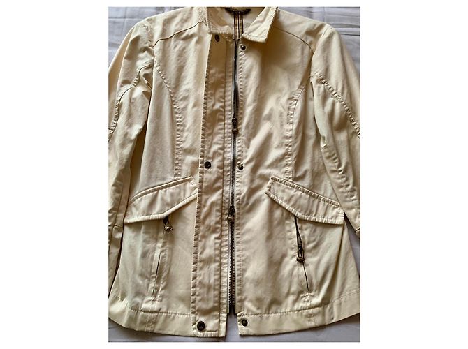 Autre Marque Chaqueta The Bridge en algodón crema Crudo - vista 4