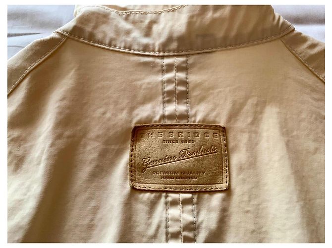 Autre Marque Chaqueta The Bridge en algodón crema Crudo - vista 7