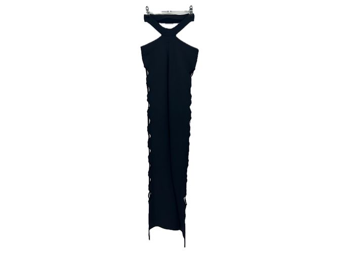 Autre Marque Schwarze Hose mit seitlicher Öffnung - Ansicht 2
