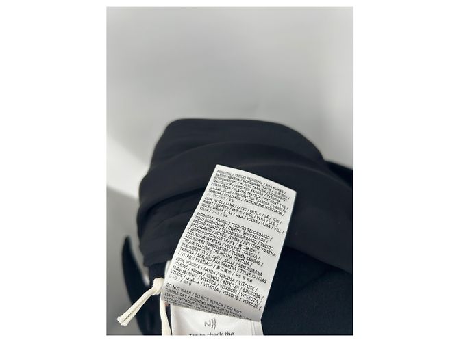 Jil Sander Langes schwarzes Kleid aus Wolle - Ansicht 8