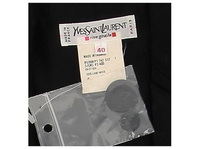 Yves Saint Laurent Black wool suit jacket - view 5