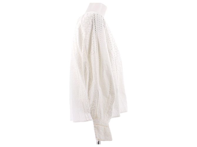 Blusa SéZane blanca de algodón Blanco - vista 3