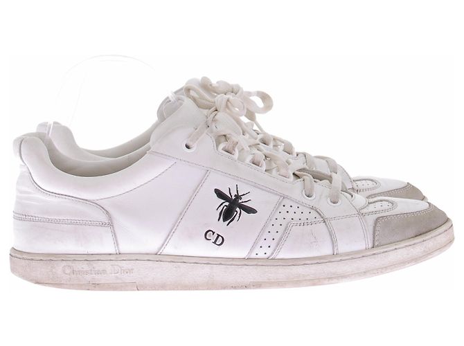 Sneakers Christian Dior in pelle bianca Bianco - vista 2