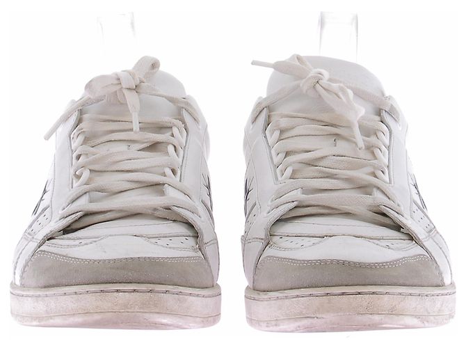 Sneakers Christian Dior in pelle bianca Bianco - vista 4