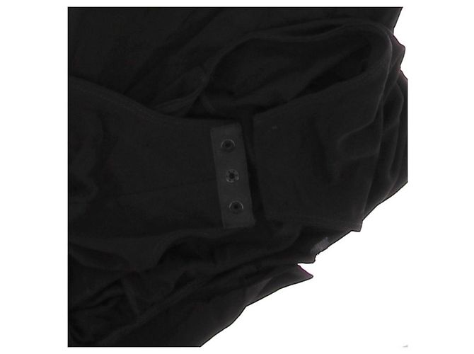 Body Balmain nero a maniche lunghe in viscosa - vista 5