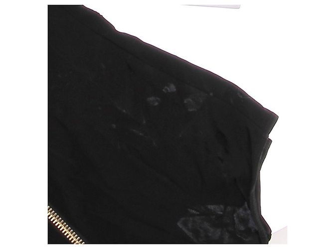 Body Balmain nero a maniche lunghe in viscosa - vista 7