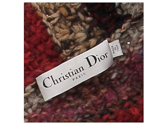 Dior Pull à capuche en laine multicolor Multicolore - vue 5